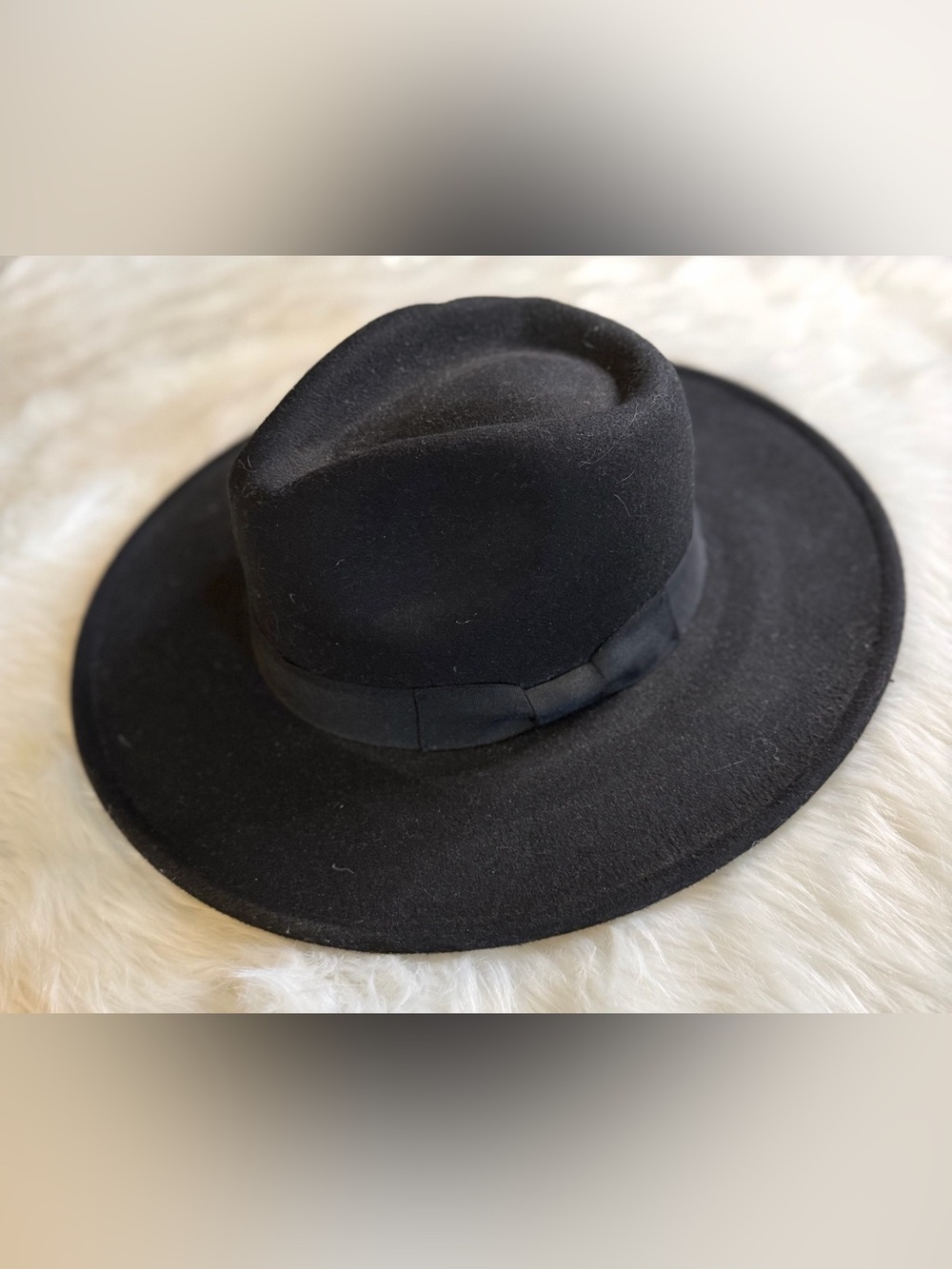 American Apparel Black Wool Fedora Hat